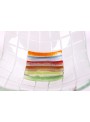 Handmade squared glass tray decorated by rainbow colours - Arcobaleno