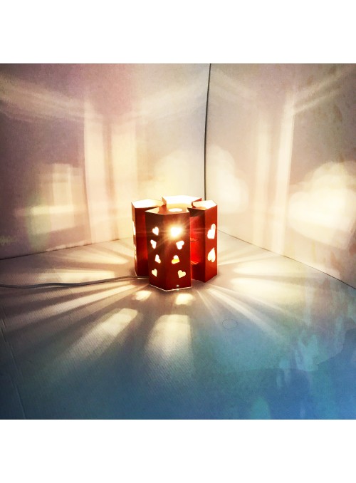 Ecodesign lamp in cardboard - Manhattan Valentine&#039;s Day