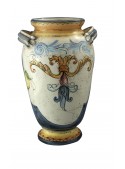 Large classic hand-decorated ceramic vase