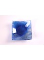 Vassoio quadrato in vetro color blu zaffiro