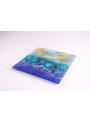 Little squared colourful glass tray - Burbujas
