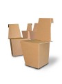 Set of four light ecodesign chairs in cardboard - Ginger