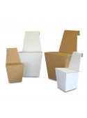 Set of four light ecodesign chairs in cardboard - Ginger