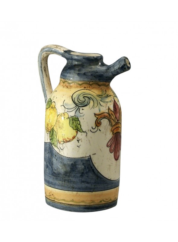 Hand-decorated classic ceramic pot