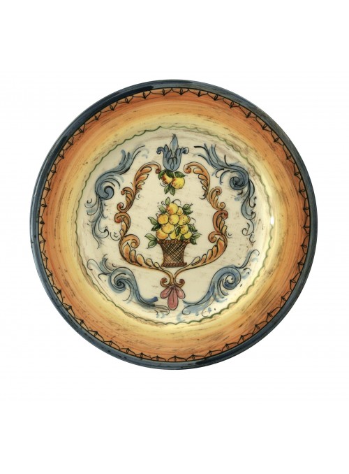 Hand-painted decorative big ceramic plate