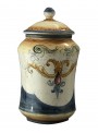 Hand-painted big albarello vase