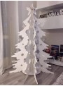 White cardboard Christmas tree