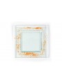 Squared plate in fusion glass small size - Graniglie