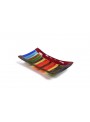 Rectangular tray in fusion glass - Arcobaleno