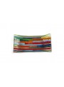 Rectangular tray in fusion glass - Tessere multicolor