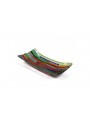 Rectangular tray in fusion glass - Tessere multicolor