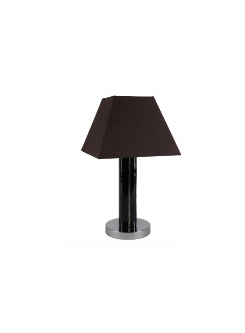 Table lamp in fusion glass in black