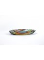 Rounded tray in fusion glass - Colors