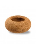 Rounded box in blond cork - Nepal Contenitore