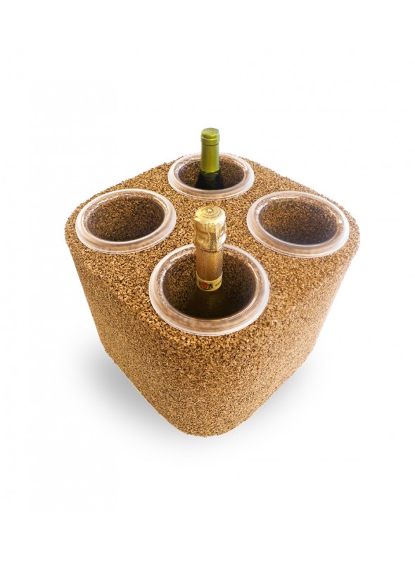 Four bottles glacette in cork - Eco Frigo