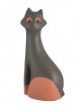 Gattino in ceramica colorata a mano