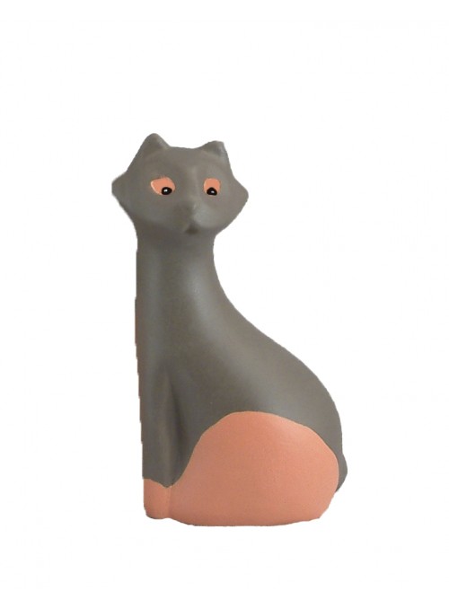 Gattino in ceramica colorata a mano