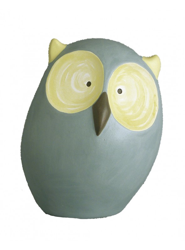 Hand-painted ceramic owl