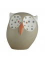 Hand-painted ceramic owl