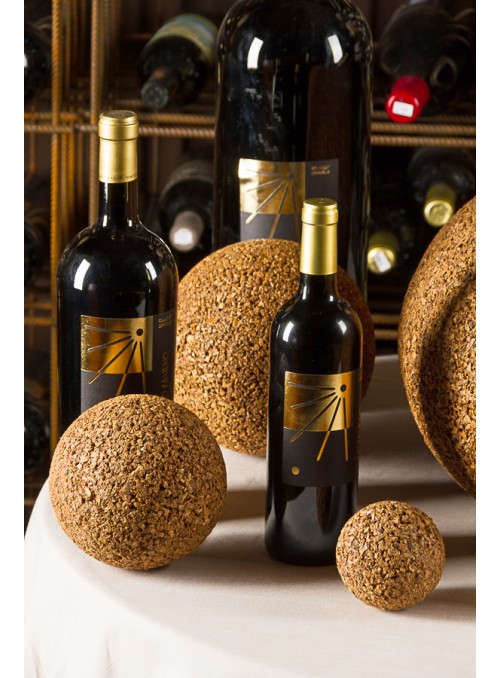 Set of six spheres in cork - Spheres 15