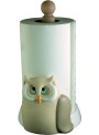 Hand-painted ceramic owl roll holder