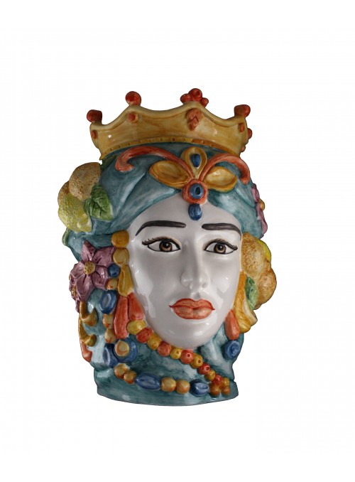 Hand-painted ceramic woman&#039;s head - I Mori