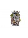 Hand-painted antiqued ceramic woman's head - I Mori