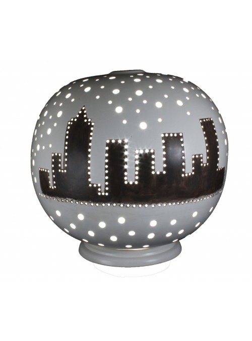 Rounded ceramic lamp - Metropoli