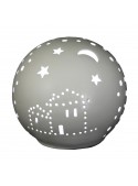 Rounded ceramic mini lamp - Casa