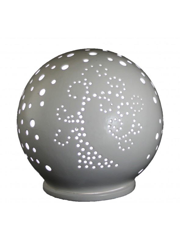 Rounded ceramic mini lamp - Albero della vita