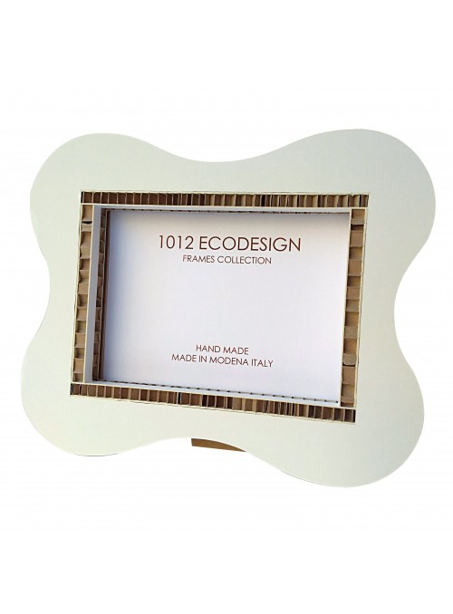 Cardboard photo frame with rounded angles - Pearl