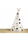 White corrugated cardboard Christmas tree