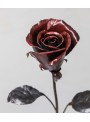 Wrought iron red rose