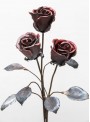 Wrought iron red rose