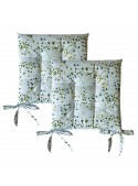 Set of two seat cover cushions in eco friendly fabric