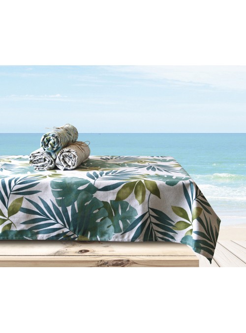 Squared tablecloth in eco freindly fabric