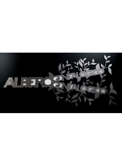 Stainless steel photo holder - Albero genealogico