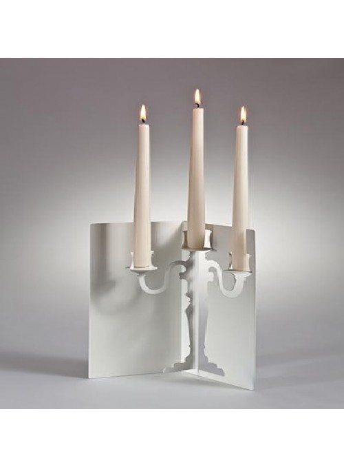 Candlestick made of steel - Lumière