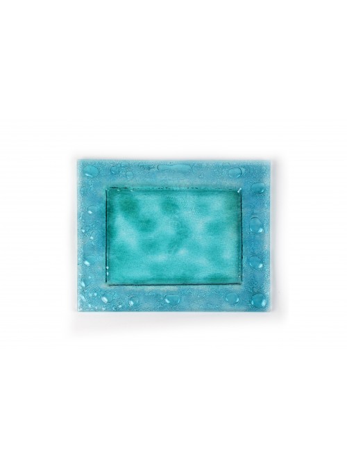 Rectangular plate in fusion glass - Laguna