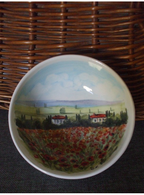 Ceramic bowl - Bolo paesaggio toscano