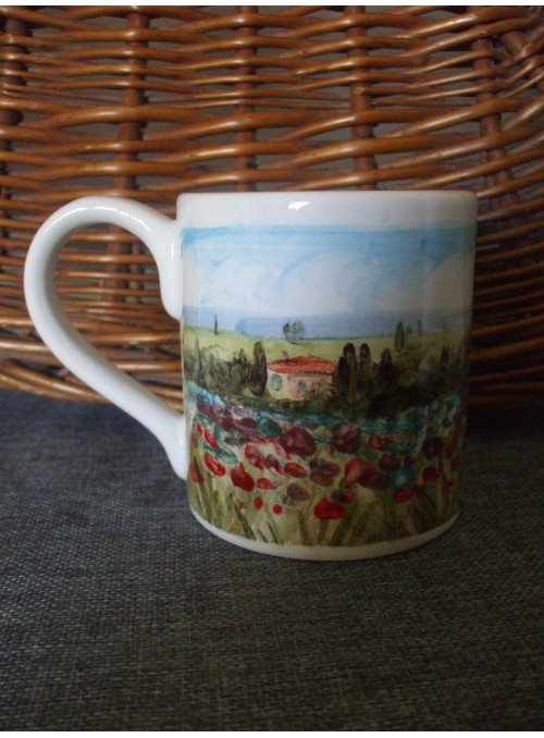 Ceramic mug - Paesaggio toscano