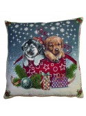 Squared stuffed cushion - Cagnolini natalizi