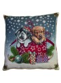 Squared stuffed cushion - Cagnolini natalizi