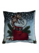 Squared stuffed cushion - Gattini natalizi