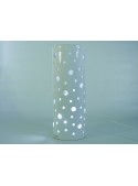 Cylindrical ceramic lamp - Polkadots