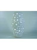 Spindle shape ceramic lamp - Fuso a pois