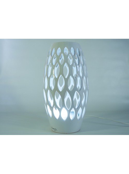 Spindle shape ceramic lamp - Fuso a foglie