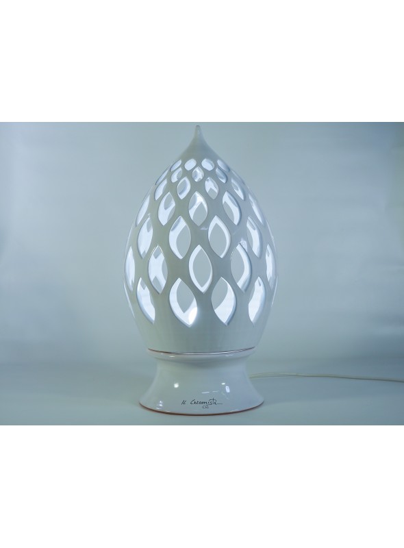 Drop shape ceramic lamp - Goccia a foglie