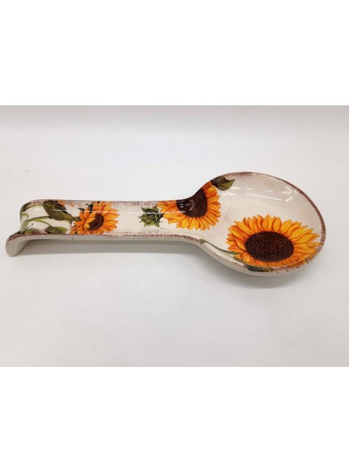 Ceramic spoon rest - Girasoli