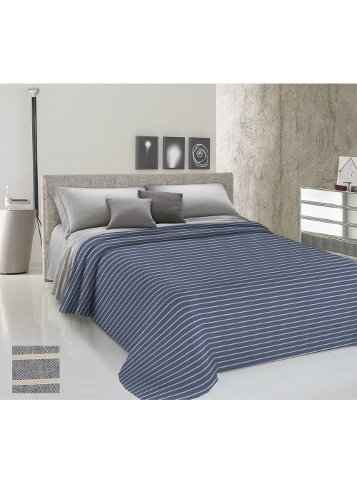 Yarn-dyed double bedspread - Rigato